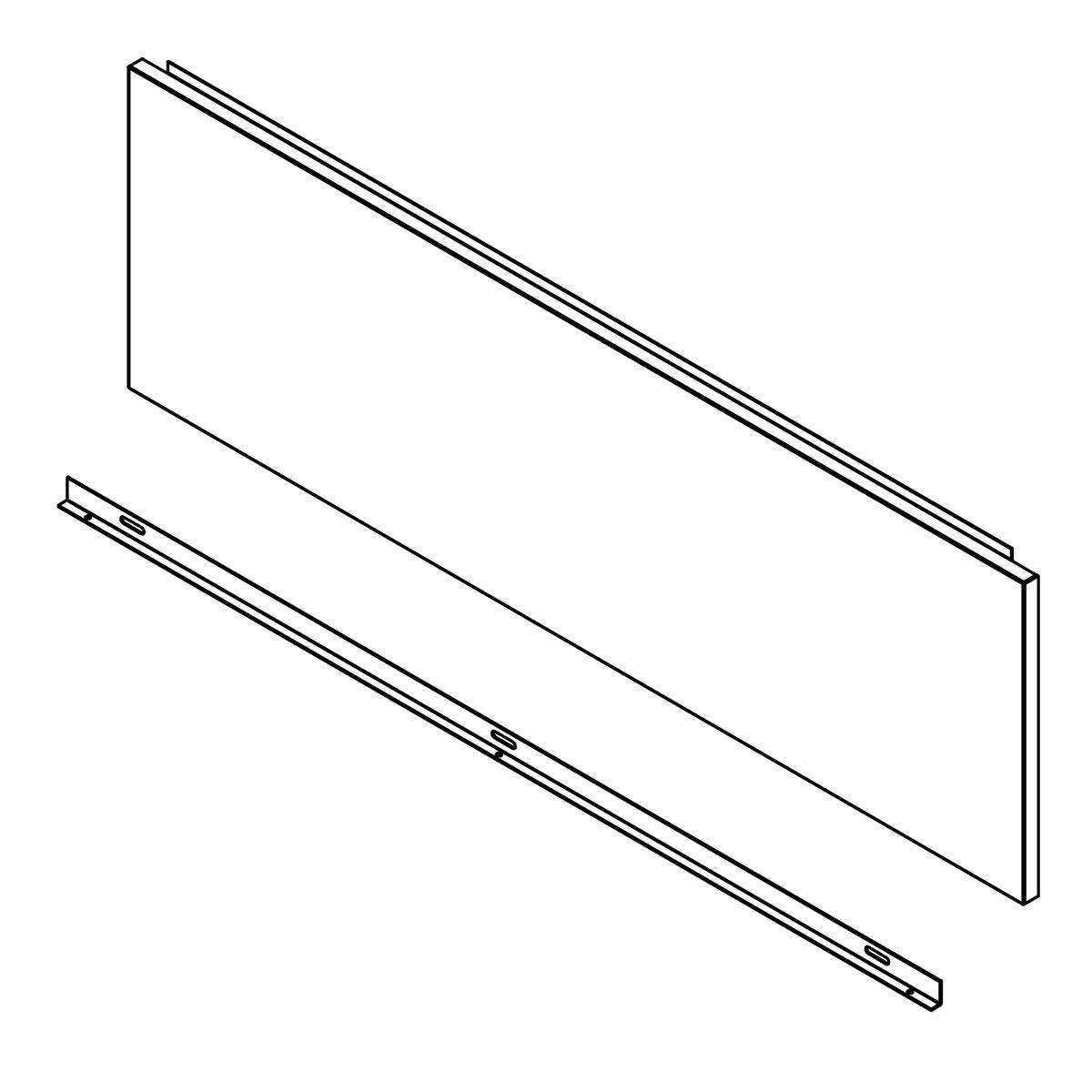 Elkay, Accesorio Elkay - Panel de acceso de acero inoxidable para fuentes arquitectónicas de dos niveles ACCESS12X38-5