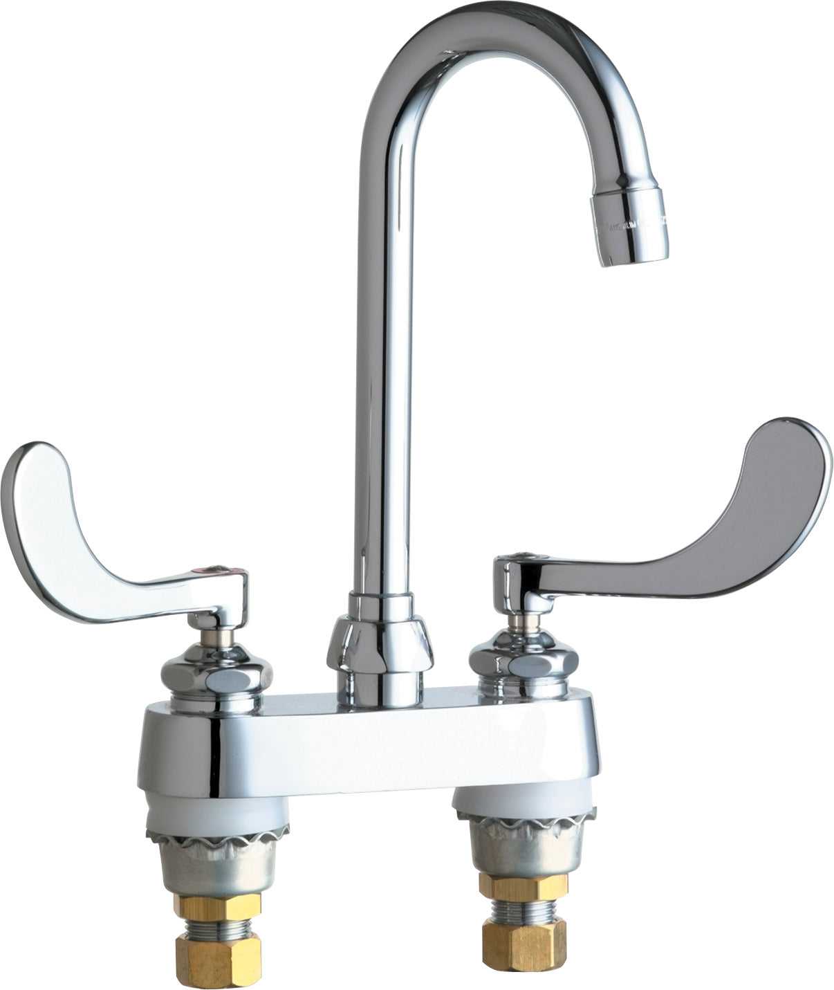 Grifos de Chicago, Chicago Faucets 895-317XKABCP - Accesorio para fregadero de barra de cubierta de 4 pulgadas