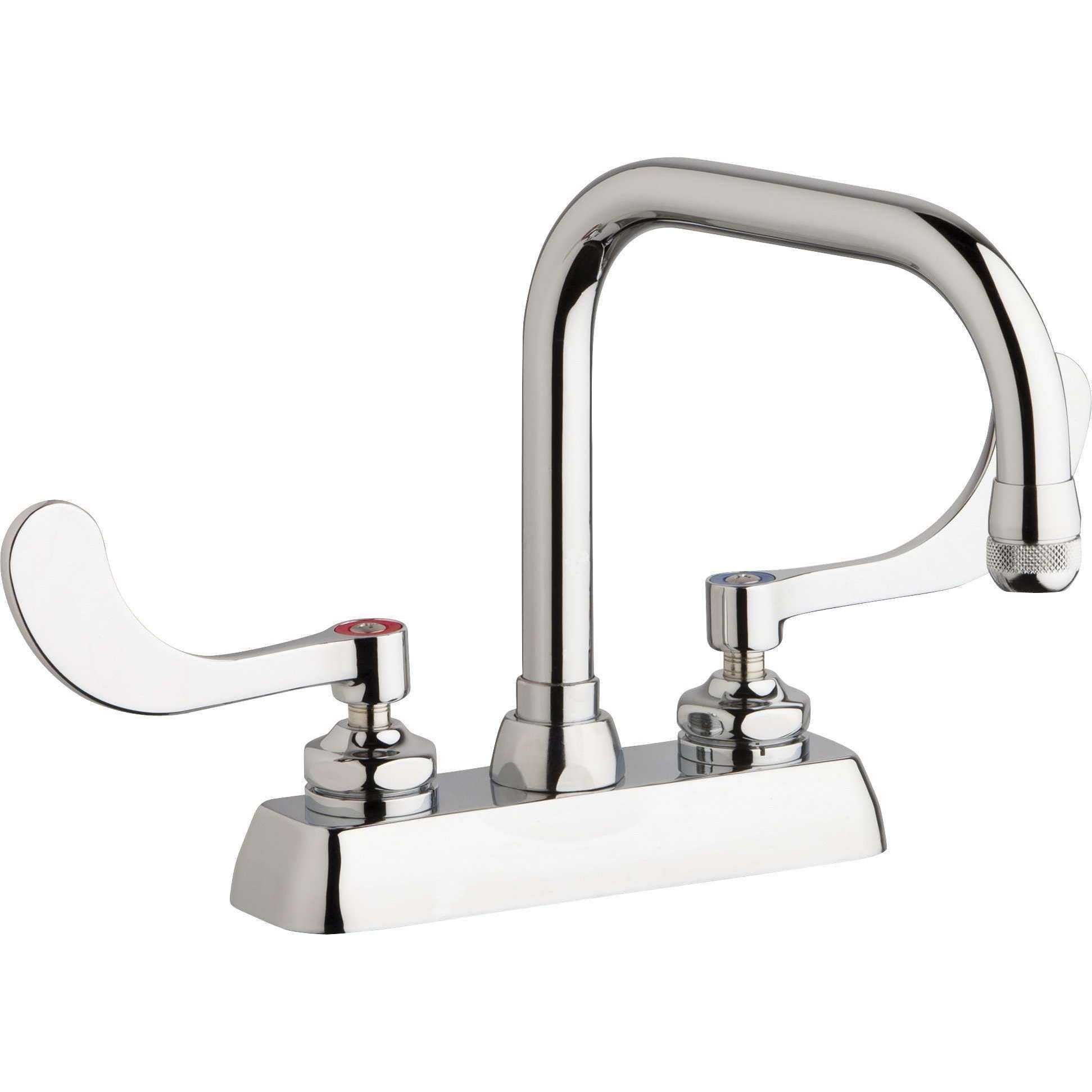 Grifos de Chicago, Chicago Faucets Grifo para mesa de trabajo de 4 "W4D-DB6AE1-317ABCP