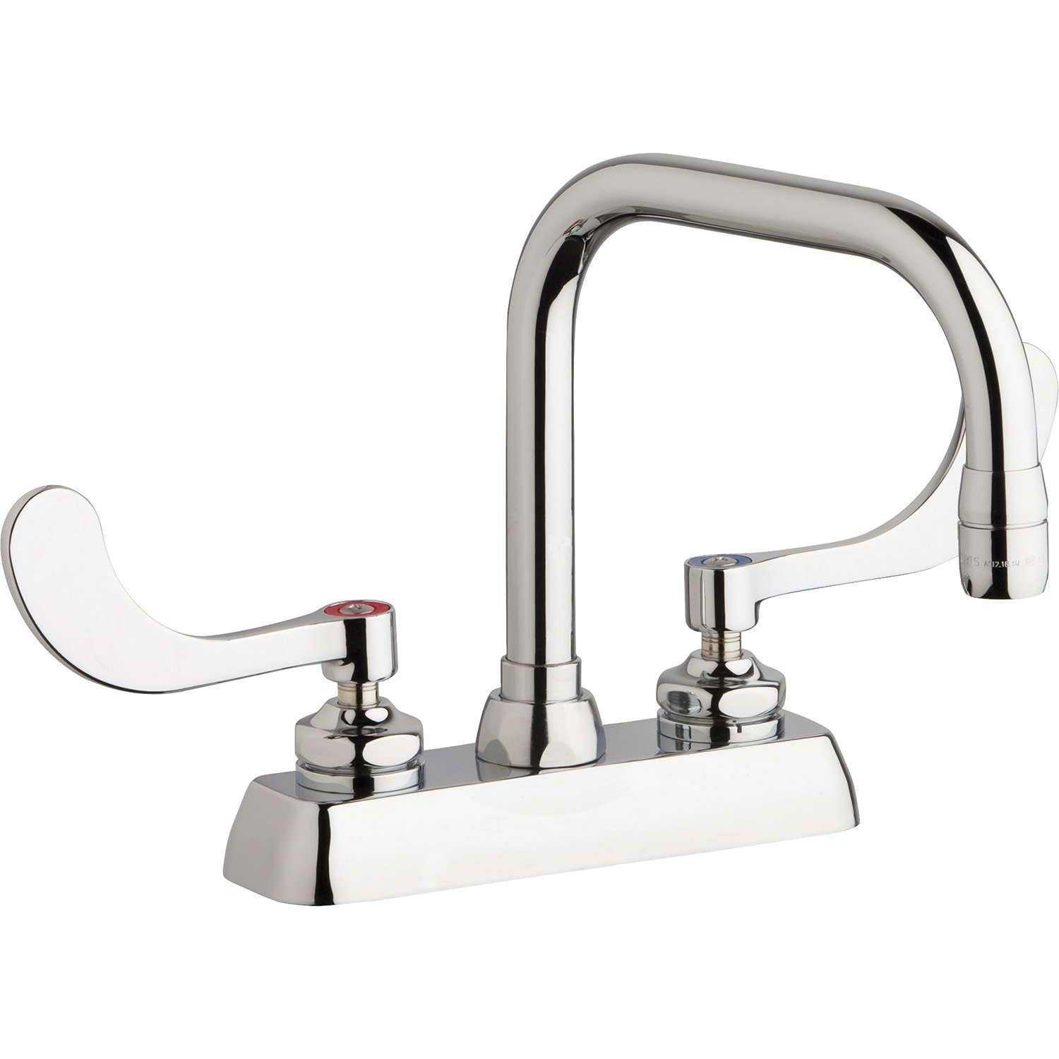 Grifos de Chicago, Chicago Faucets Grifo para mesa de trabajo de 4 "W4D-DB6AE35-317AB