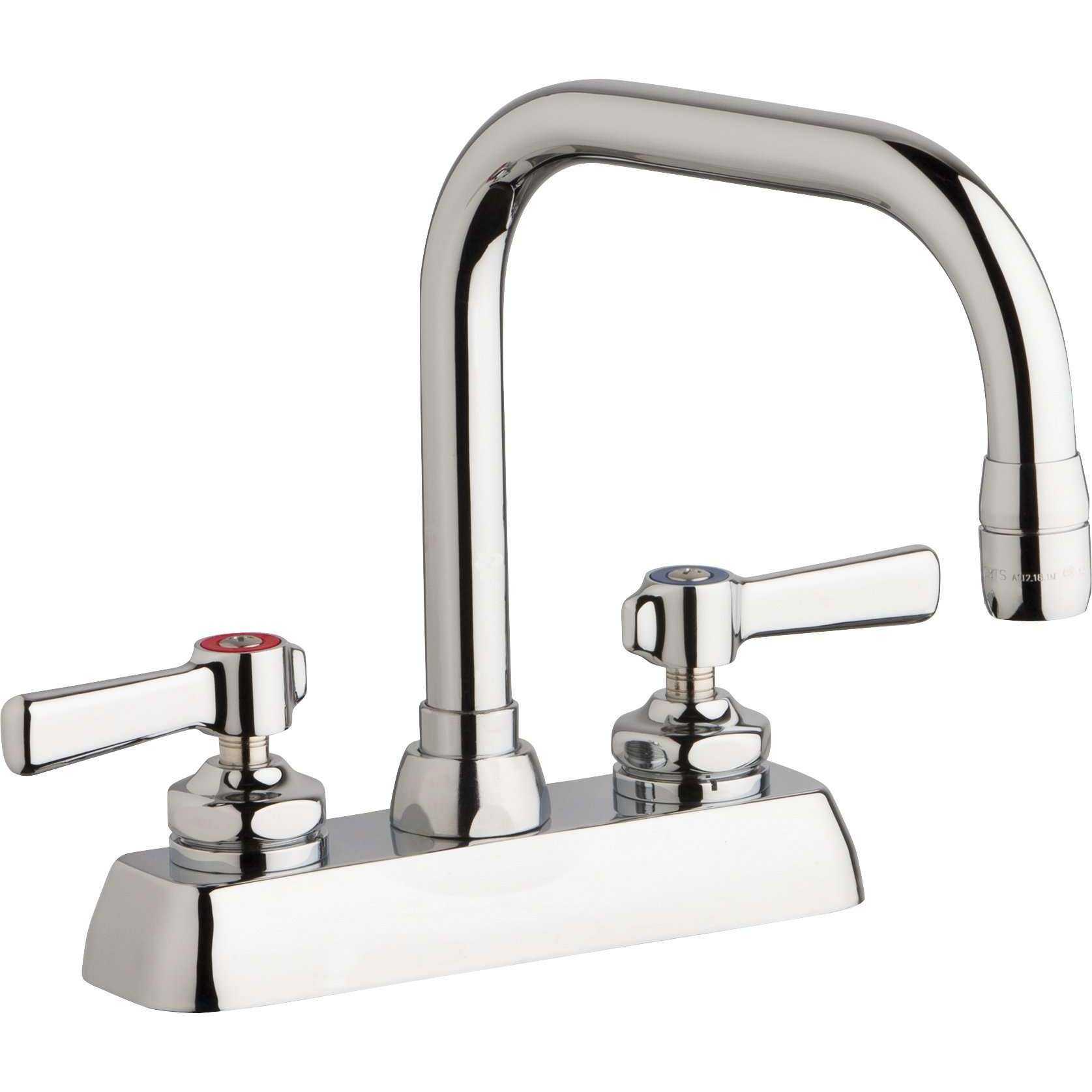 Grifos de Chicago, Chicago Faucets Grifo para mesa de trabajo de 4 "W4D-DB6AE35-369AB