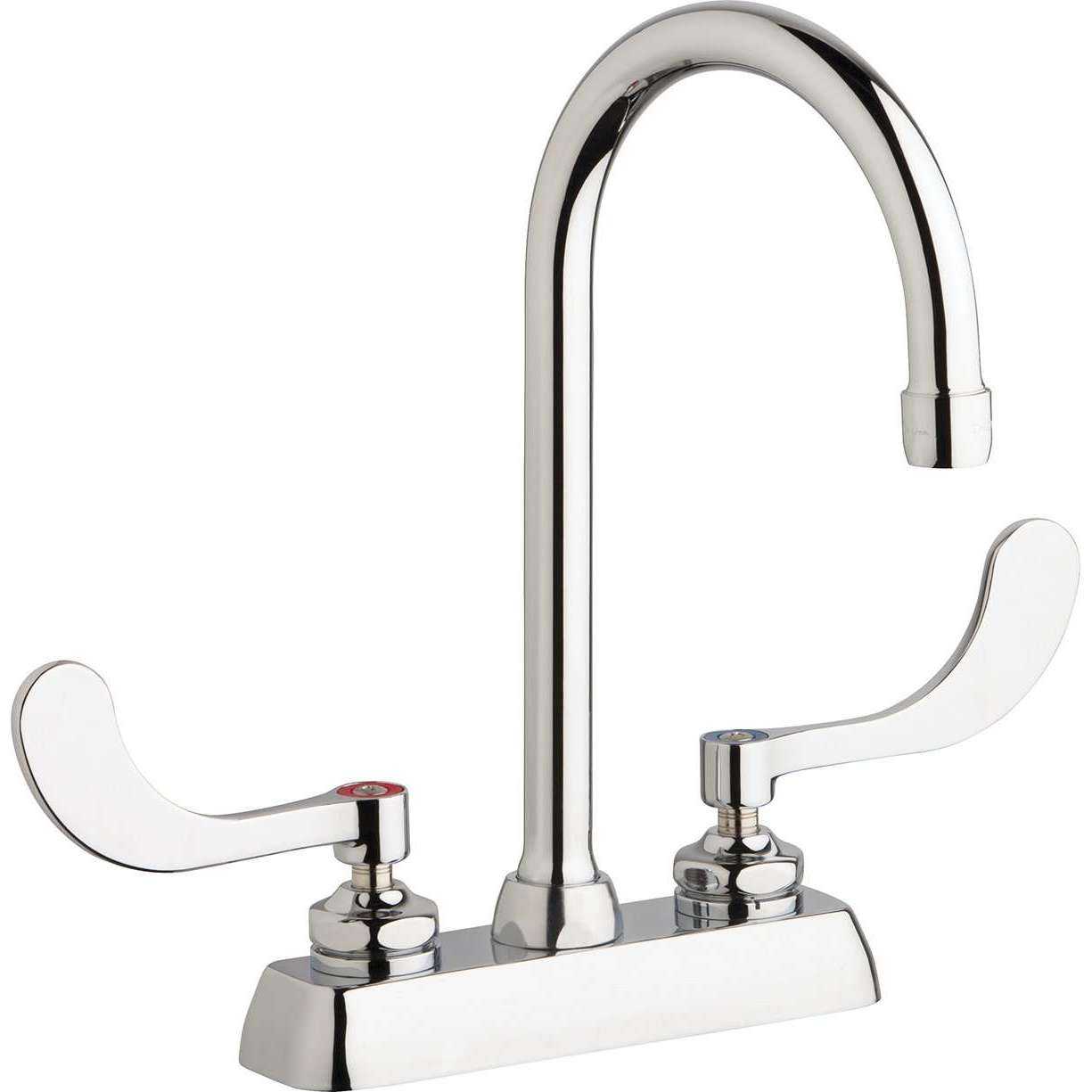 Grifos de Chicago, Chicago Faucets Grifo para mesa de trabajo de 4 "W4D-GN2AE35-317AB