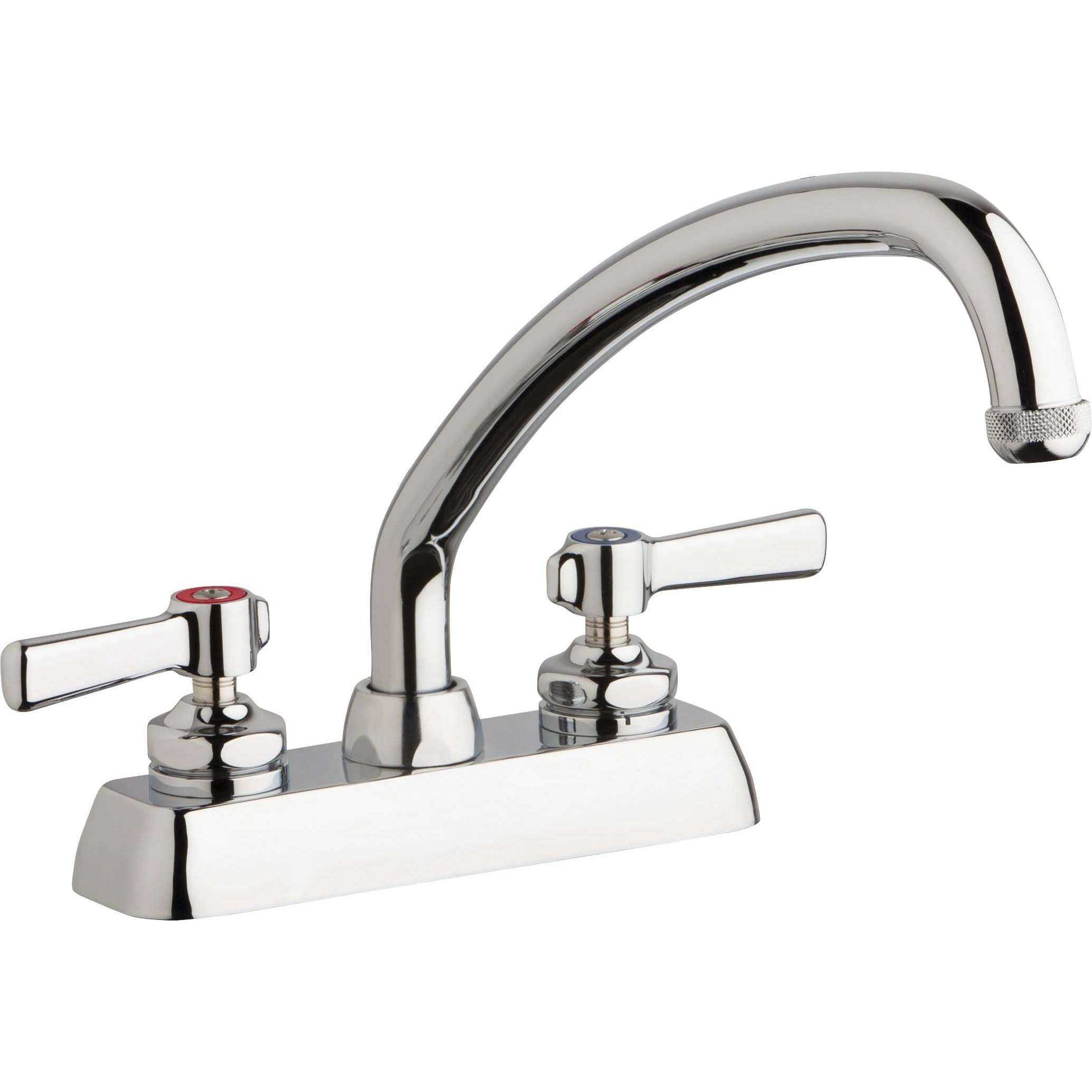 Grifos de Chicago, Chicago Faucets Grifo para mesa de trabajo de 4 '' W4D-L9E1-369AB