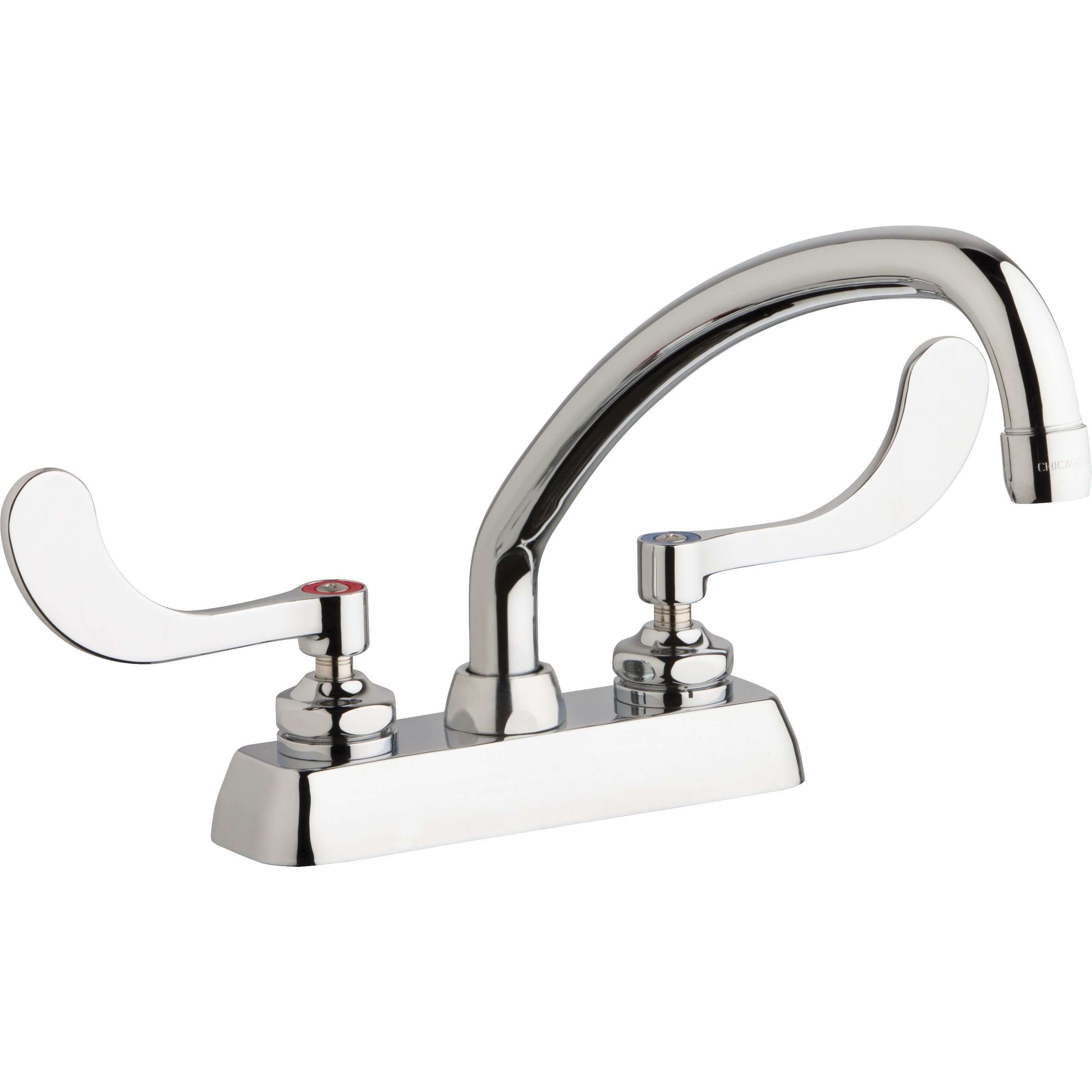 Grifos de Chicago, Chicago Faucets Grifo para mesa de trabajo de 4 '' W4D-L9E35-317ABCP