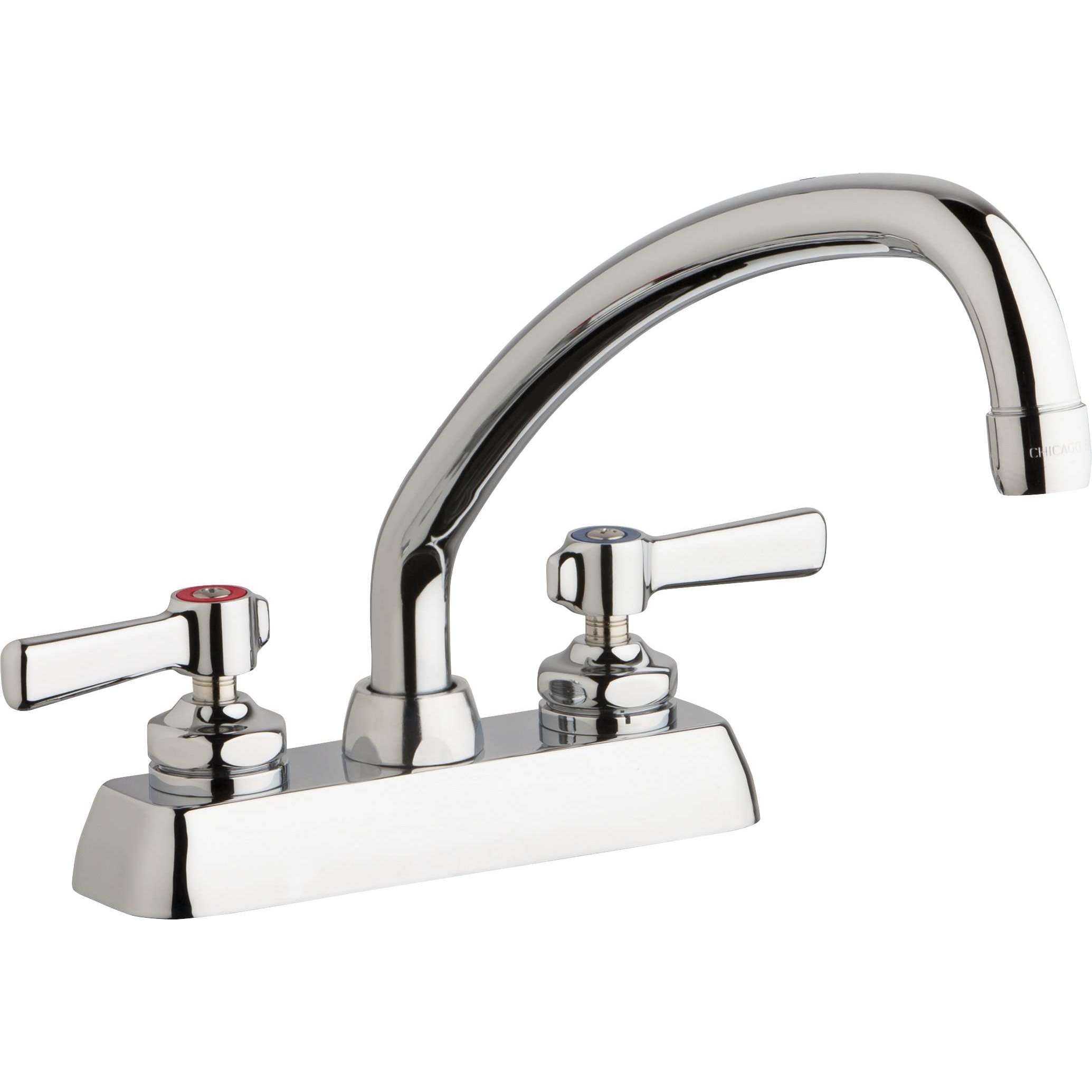 Grifos de Chicago, Chicago Faucets Grifo para mesa de trabajo de 4 '' W4D-L9E35-369AB