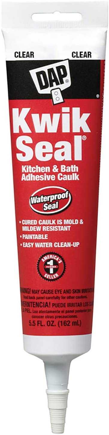 Suministro de la ciudad, DAP Squeeze Tube Kwik Clear Seal Adhesivo Calafateo 5.5 Oz